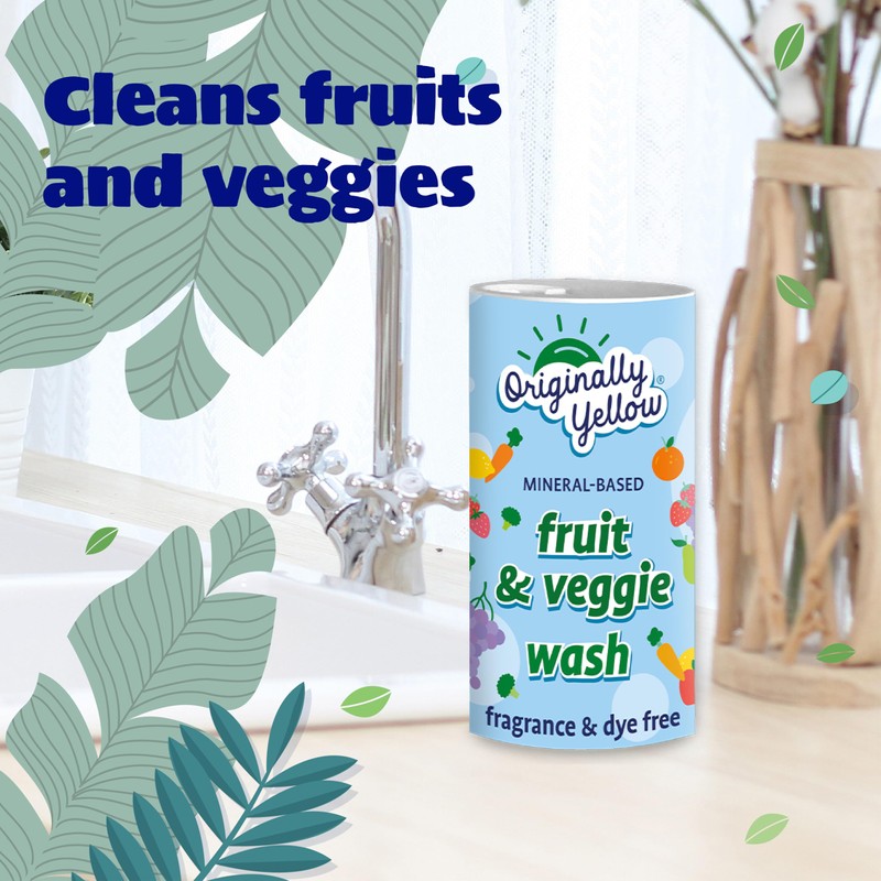 Originally Yellow All-Purpose Fruit and Veggie Wash | Plant-Based House