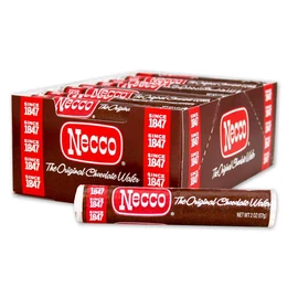 Necco Chocolate Wafers Pack of 24 Rolls