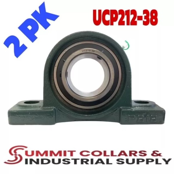 SUMMIT COLLARS UCP212-38 Solid Base Pillow Block Bearing 2-3/8" Bore