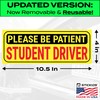 Stickios Student Driver Stickers - Removable Non-Magnetic Vinyl Decal Signs