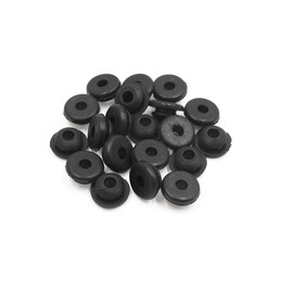 uxcell 20pcs 6mm Hole Diameter Black Rubber Shock Absorber Bushings Universal for Motorcycle