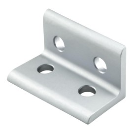 8020, 4113, 10 Series Aluminum 4 Hole Wide Inside Corner Bracket 90 Degree Angle Bracket for 80/20 T Slot Extruded Aluminum Extrusion (Clear Anodize, 10)