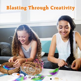 CHARTEKS 3D Neat Knotted String Light Art Kit for Kids, Arts and Crafts Kit with Natural Strings, 60 Bulbs Multi-Colored LED Lights, Light Up Toy for Girls and Boys Ages 8+ (Paper String)