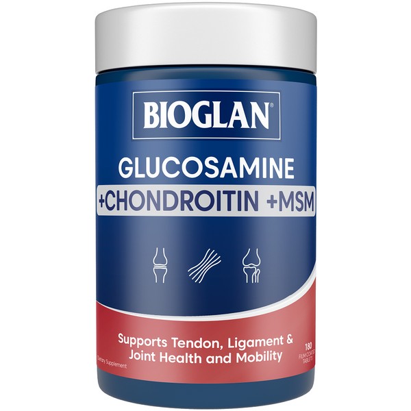Bioglan Glucosamine + Chondroitin + MSM Tablets 180