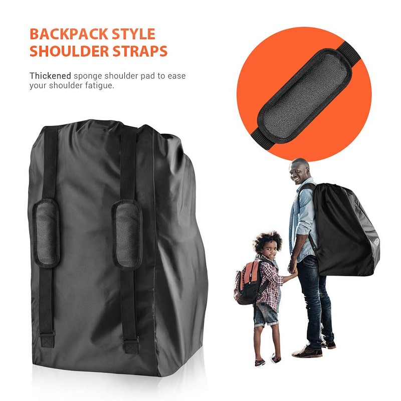 YOOFAN Gate Check Reisetasche mit Rucksack Schulterriemen für Kinderwagen, Autokindersitze,