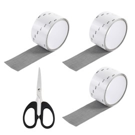 3 Rollen Reparaturband für Fliegengitter Fliegengitter Reparatur Klebeband Reparatur Set Fliegengitter 5cm X 2m Stark Haftender Insektenschutz Fenster Fliegengitter Reparatur Set Schwarz