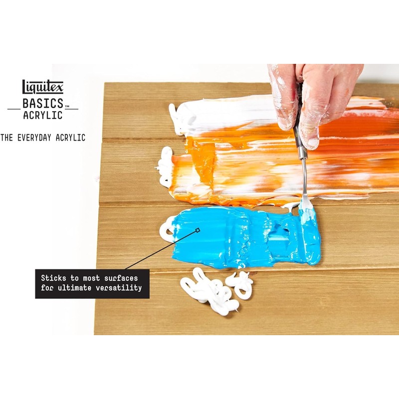 LIQUITEX Acrylic Paint Basics Titanium White B-432, 4.0 fl oz