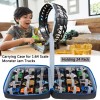 KISLANE Carrying Case for 24 Monster Jam Trucks, Kids Toy
