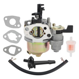 Carbhub GX160 Carburetor For Honda GX120 GX140 GX160 GX168 GX200 Engines with Gasket Fuel Filter Fuel Line Manual Choke Lever GX 140 160 Generator Pressure Washer Kart Carb Kit