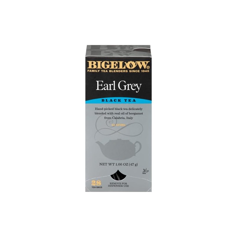 Bigelow Earl Grey Tea Bags, Box Of 28