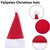 Yahpetes - Sombreros de Papá Noel, 30 unidades, portacubertería de