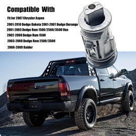 Ignition Lock Cylinder Switch with 2 Keys Fit for 2001-2010 Dodge Ram 1500/2500/3500 Durango Dakota Chrysler Aspen Mitsubishi Raider Replace 924-709 5018702AA