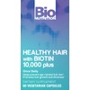 Bio Nutrition Healthy Hair Biotin Vegi-Caps, 60 Count