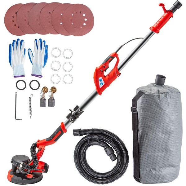 VEVOR Drywall Sander 850W Electric, Electric Sander Variable Speed 800-1750RPM,