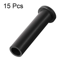 sourcing map Pack of 15 PVC Strain Relief Cable Kink Protection Cable Protection 32 mm Length Black