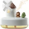 Humidifier for Bedroom,Wireless Portable Humidifier,Baby humidifier with rotating windmill and
