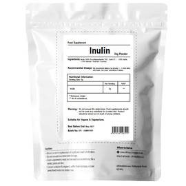 UKHealthHouse Prebiotic Inulin Fibre Powder High Grade Supplement Premium Chicory Root 100% Pure Inulin Highly Soluble Fructo Oligosaccharide (FOS) (5kg)