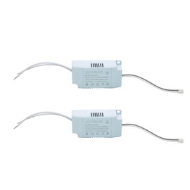 Qimoo 8-24W LED Driver Small Board with Terminal Plugs, Constant Current 300mA AC 85-265V Output 6-12V External Power Supply Rectifier Transformer for LED Ceiling Light