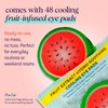 SpaLife Watermelon Cooling Eye Pads, 48 Hydrating Under Eye Patches