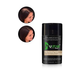 USTAR Economy Keratin Hair building Fibers Light Brown 12 grams 30 Days Supply