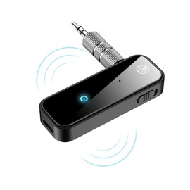 Receptor Bluetooth 5.0, Auxiliar Bluetooth para Auto, 2 En 1 Transmisor y Receptor Bluetooth con AUX Jack 3.5mm, HiFi Estéreo Bluetooth Adapter Inalámbrico para TV, PC, Coche, Estéreo y Auriculares