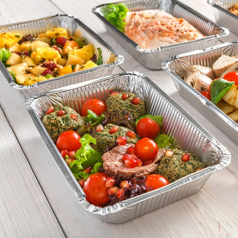 [𝟕𝟎 𝐏𝐚𝐜𝐤] Extra Large Disposable Aluminium Foil Containers with Lid