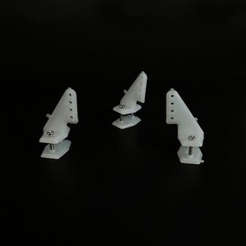 20PCS Plastic Control Horn 4 Hole Control Horn with Screws for RC Airplane Plane Helicopter DIY Model Toy Parts (M2x12mm)