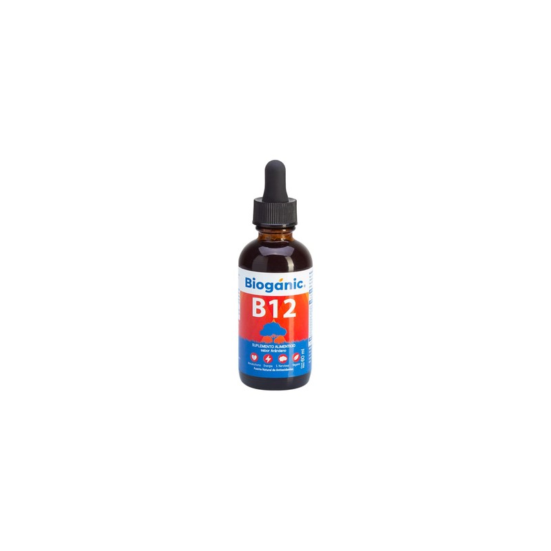 Vitamina B12 Líquida Sublingual Bioganic | Suplemento Alimenticio Sabor Arándano