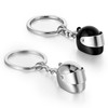 AOZUO Set of 2 Motorcycle Helmet Keyrings, Motorcyclist Gift Idea,