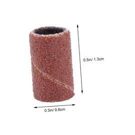 LALAFINA 200pcs Sanding Bands for Nail Drill Grit Abrasive Sleeves for Manicure and Pedicure Compatible Electric Nail Files for Polishing and Shaping