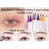 Coloured Eyeliner Durable Waterproof Liquid Eyeliner Pen, Highly Pigmented Smudge-proof
