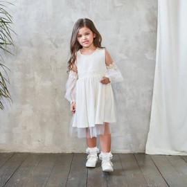 Fassory 5 Pairs Girls White Frilly Socks, Girls White School Socks, Princess Lace Top Cotton Socks (as8, age, 7_years, 9_years, regular, White)