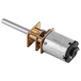 Domary DC 12V Gear Box Reduction Long Output Shaft 100RPM~2000RPM Electric Box Reduction Geared Metal High Torque Less Noise 3 Speeds Applications (12V 100RPM)