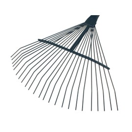 Bully Tools 24-Tine Leaf and Thatching Rake with Fiberglass Handle