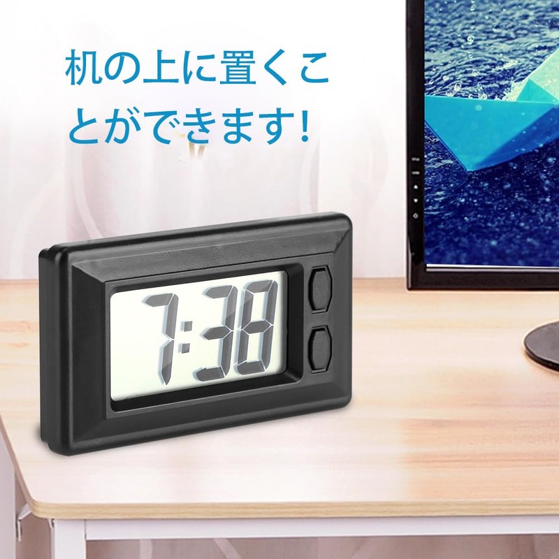 LCD Desk Clock, Dashboard Clock, Digital Table, Car, Dashboard, Desk,