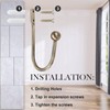 Harrms Curtain Holdbacks 2pcs, Brass Curtain Hold Backs Metal Tie