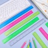 Pinenuts 10Pcs Plastic Ruler 30cm Ruler Multipack Straight Ruler Shatter