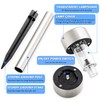 GIGALUMI Solar Pathway Lights, Stainless Steel IP44 Waterproof Auto On/Off