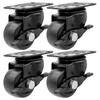 FactorDuty 2 inch Heavy Duty Polyurethane Caster Wheels with Side