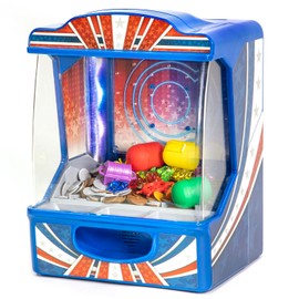 Merchant Ambassador Retro Arcade Electronic: Pinball - Tabletop Game, Vibrating Bumpers, LED Lights, Sound Effects, 1 Player, Ages 6+