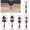 Yuentoen Countersink Drill Bit Set, Countersink 82°, HSS Countersink and