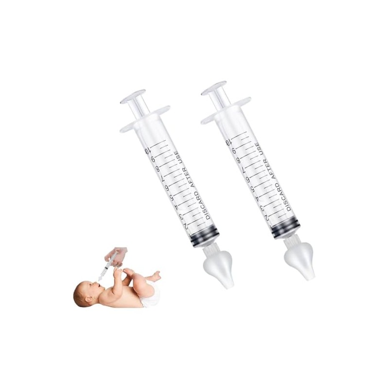 2 Enjuagues nasales para bebés en color transparente. 2 PACK!