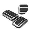 2pcs Accelerator Pedal Brake Footrest Pad Aluminum Alloy Replacement for