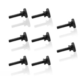 KINHARD 8 Pieces Thumb Screw, M5 x 20mm Stainless Steel Flat Head Screws Thumb Screw for Mechanical Appliances, Instrumentation, Household Appliances