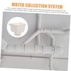 SHINEOFI Rainwater Collection Connector for Downspout Gutter Durable PVC Water
