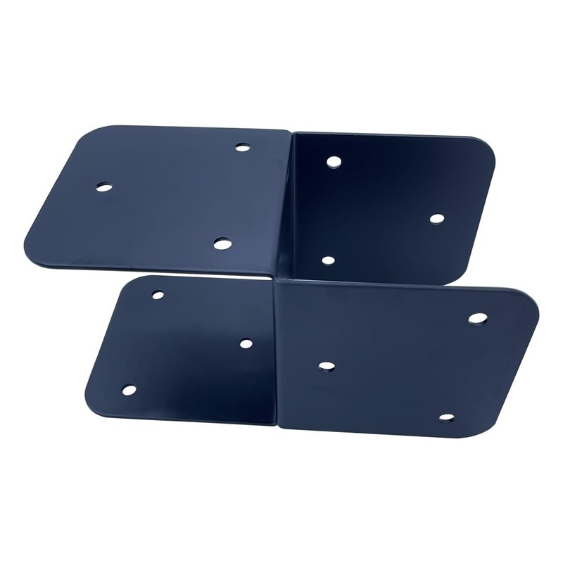 Jouray 4 Pcs Black 4x4 Deck Post Caps & Tie