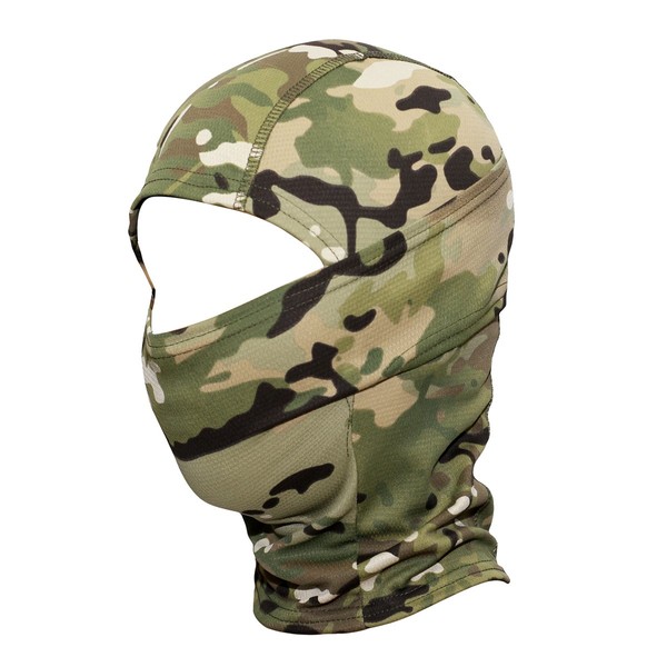 WTACTFUL Camouflage Cover Balaclava Hood Ninja Outdoor Cycling Motorcycle Hiking Climbing Hunting Helmet liner Gear Full Face Mask for Summer Sports SP-04