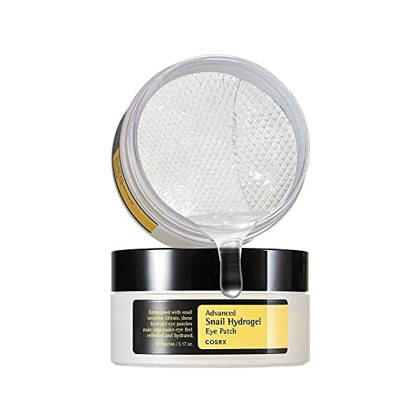 COSRX Advanced Snail Hydrogel Eye Patch (60pc), Gel Serum Mask,