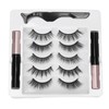 5 Pairs Magnetic Eyeliner Eyelash Kit Easy to Apply Natural