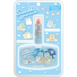 San-X Sumikko Gurashi FE41202 Lipstick & Eye Shadow Set, Blue, H5.9 x W3.7 inches (150 x 95 mm)